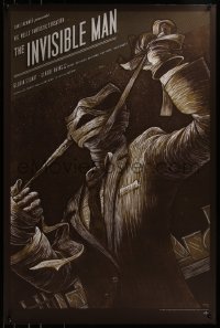 6x0991 INVISIBLE MAN #126/155 24x36 art print 2011 Mondo, art by Kevin Tong, gold variant edition!