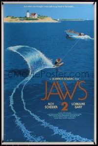 6x1038 JAWS 2 #2/425 24x36 art print 2017 Mondo, art by Laurent Durieux!