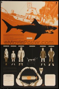 6x2208 2nd CHANCE! - JAWS #20/150 24x36 art print 2016 Mondo, art by Matt Taylor, variant edition!