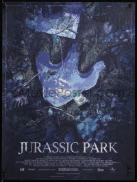 6x1066 JURASSIC PARK #2/275 18x24 art print 2019 Mondo, dino footprint art by Matthew Woodson!