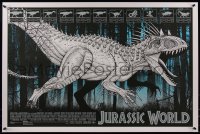 6x1073 JURASSIC WORLD #2/275 24x36 art print 2017 Mondo, art by Dan McCarthy, regular edition!