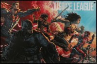 6x1076 JUSTICE LEAGUE #2/400 24x36 art print 2017 Mondo, art by Lee Bermejo!