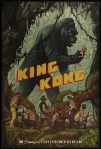 6x2224 2nd CHANCE! - KING KONG #22/325 24x36 art print 2016 Mondo, art by Jonathan Burton, Jungle!