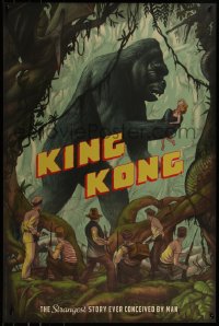 6x1105 KING KONG #21/325 24x36 art print 2016 Mondo, art by Jonathan Burton, Jungle!