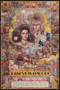 6x1112 LABYRINTH #2/325 24x36 art print 2017 Mondo, art by Ise Ananphada, regular edition!