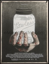 6x1130 LAWLESS #43/100 18x24 art print 2016 Mondo, bloody brass knuckles art by Edward Kinsella!