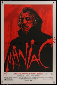 6x1205 MANIAC signed #57/200 24x36 art print 2011 by director William Lustig, Mondo, regular edition!