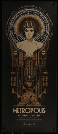 6x1227 METROPOLIS #2/205 15x36 art print 2013 Mondo, art by Ken Taylor, variant edition!