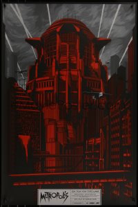 6x1229 METROPOLIS signed #123/125 24x36 art print 2016 by Ken Taylor, Mondo, variant edition!