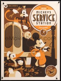 6x1232 MICKEY'S SERVICE STATION #142/150 18x24 art print 2011 Mondo, Tom Whalen, variant edition!