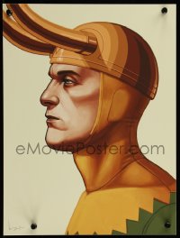 6x1295 MIKE MITCHELL signed #109/110 12x16 art print 2014 by the artist, Loki horns, Mondo!