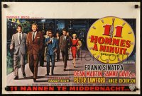 7b0211 OCEAN'S 11 Belgian 1961 great portraits of Sinatra, Martin, Davis Jr., Dickinson, Lawford!