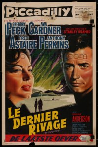 7b0212 ON THE BEACH Belgian 1959 Gregory Peck, Ava Gardner, Fred Astaire & Anthony Perkins!