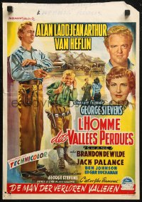 7b0226 SHANE Belgian 1953 Alan Ladd, Jean Arthur, Van Heflin, Brandon De Wilde, completely different