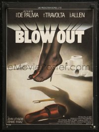 7b0504 BLOW OUT French 15x21 1982 John Travolta, Brian De Palma, cool different Landi art!