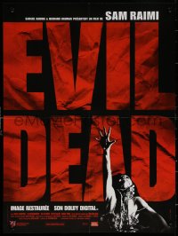 7b0519 EVIL DEAD French 16x21 R2003 Sam Raimi cult classic, horror art of girl grabbed by zombie!