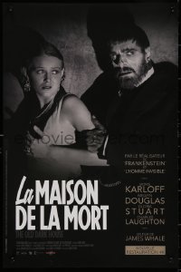 7b0572 OLD DARK HOUSE French 16x24 R2019 great image of creepy Boris Karloff & worried Gloria Stuart