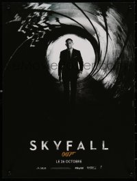 7b0593 SKYFALL teaser French 16x21 2012 Daniel Craig as Bond standing in classic gun barrel!