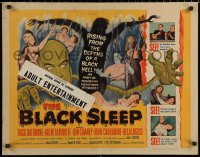 7b1128 BLACK SLEEP 1/2sh 1956 Lon Chaney Jr., Bela Lugosi, Tor Johnson, terror-drug wakes the dead!