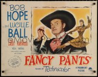 7b1171 FANCY PANTS 1/2sh 1950 close-up artwork of Lucille Ball and Bob Hope!