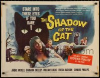 7b1276 SHADOW OF THE CAT 1/2sh 1961 sexy Barbara Shelley, stare into its eyes if you dare!