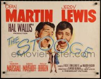 7b1290 STOOGE style B 1/2sh 1952 artwork of singing vaudeville team Dean Martin & Jerry Lewis!