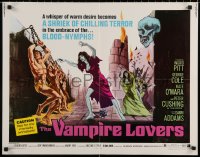 7b1305 VAMPIRE LOVERS 1/2sh 1970 Hammer, taste the deadly passion of the blood-nymphs if you dare!