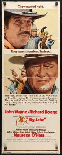 7b1337 BIG JAKE insert 1971 Richard Boone wanted gold but John Wayne gave him lead instead!