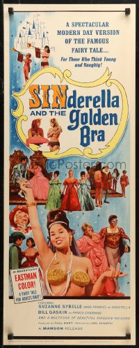 7b1507 SINDERELLA & THE GOLDEN BRA insert 1964 a version for those who think young and naughty!