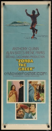 7b1558 ZORBA THE GREEK insert 1965 Anthony Quinn, Irene Papas, Alan Bates, Michael Cacoyannis