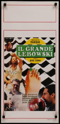 7b0643 BIG LEBOWSKI Italian locandina 1998 Coen Brothers classic, Jeff Bridges, different montage!