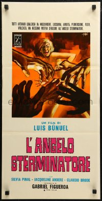 7b0688 EXTERMINATING ANGEL Italian locandina R1970s Bunuel's El angel exterminador, Sandro Symeoni!