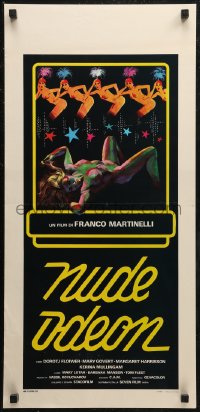 7b0791 NUDE ODEON Italian locandina 1978 great artwork of sexy naked woman with five nude showgirls!