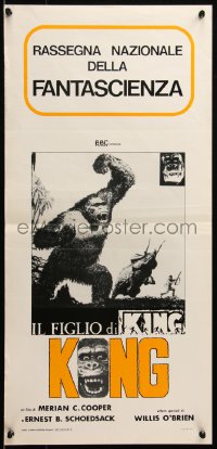 7b0841 SON OF KONG Italian locandina R1976 completely different art of the giant ape on rampage!