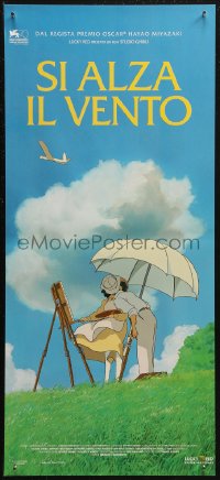 7b0886 WIND RISES Italian locandina 2014 Hayao Miyazaki's Kaze tachinu, Studio Ghibli anime!