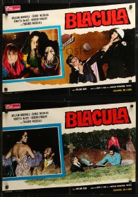 7b0977 BLACULA group of 6 Italian 18x26 pbustas 1973 William Marshall is deadlier than Dracula!