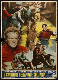 7b1074 SHANE Italian 19x27 pbusta 1953 Alan Ladd, Jean Arthur, Van Heflin, Brandon De Wilde!