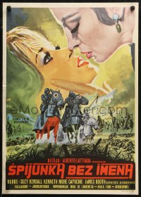 7b0406 FRAULEIN DOKTOR Yugoslavian 20x28 1969 Suzy Kendall, WWI espionage, Mario de Berardinis art!