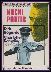 7b0434 NIGHT PORTER Yugoslavian 19x27 1975 Il Portiere di notte, Dirk Bogarde, Charlotte Rampling!