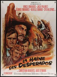 7c0966 DESPERADOS French 1p 1969 different art of Vince Edwards, Jack Palance & cast by Jean Mascii!