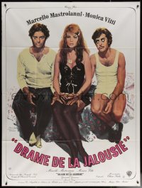 7c0989 DRAMA OF JEALOUSY & OTHER THINGS French 1p 1971 Mastroianni, Vitti & Giannini love triangle!