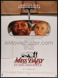 7c0990 DRIVING MISS DAISY French 1p 1990 art of Morgan Freeman & Jessica Tandy, Bruce Beresford