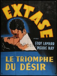 7c0999 ECSTASY HAND PAINTED French 1p 1936 different art of Hedy Lamarr & Pierre Nay, ultra rare!