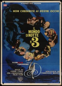 7c0109 ECCO Italian 1p 1965 Mondo di Notte Numero 3, Ferrini art + photo montage, very rare!