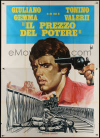 7c0481 BULLET FOR THE PRESIDENT Italian 2p R1976 Giuliano Gemma, Tino Aller spaghetti western art!