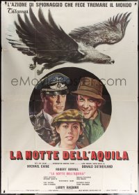 7c0514 EAGLE HAS LANDED Italian 2p 1977 Ciriello art of Michael Caine, Sutherland & Jenny Agutter!