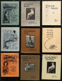 7f0309 LOT OF 9 UNCUT ENGLISH PRESSBOOKS 1920s advertising images for a variety of movies!