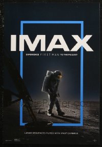 7f0689 LOT OF 7 UNFOLDED FIRST MAN IMAX 13X19 MINI POSTERS 2018 cool astronaut image!