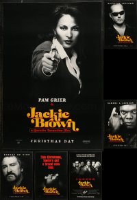 7f0657 LOT OF 6 UNFOLDED SINGLE-SIDED 27X40 JACKIE BROWN TEASERS AND ADVANCE ONE-SHEETS 1997 cool!