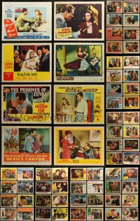 7f0269 LOT OF 64 1950S LOBBY CARDS 1950s great scenes from a variety of different movies!